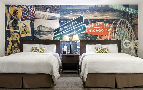 Accessible Two Double Beds